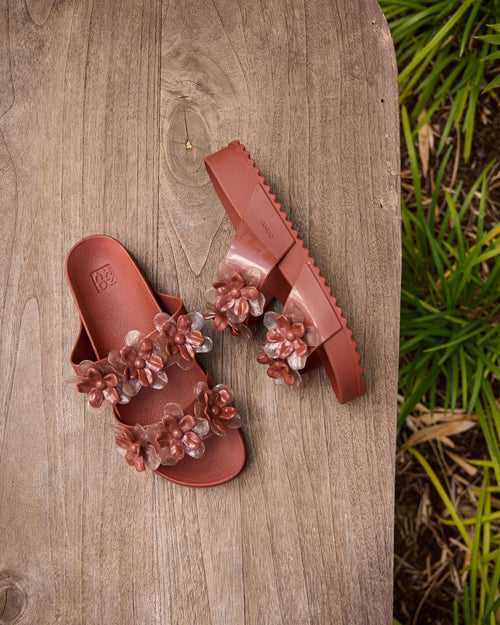 Partner Flower Ad Brown Glitter Jelly