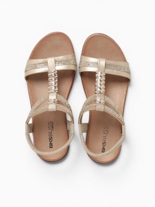 Olivia Gold Metallic Gold / 5 / M