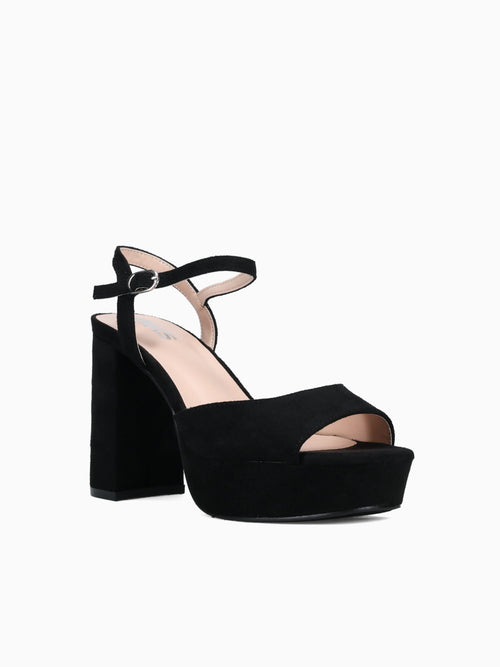 Gael Black Microsuede Black / 5 / M