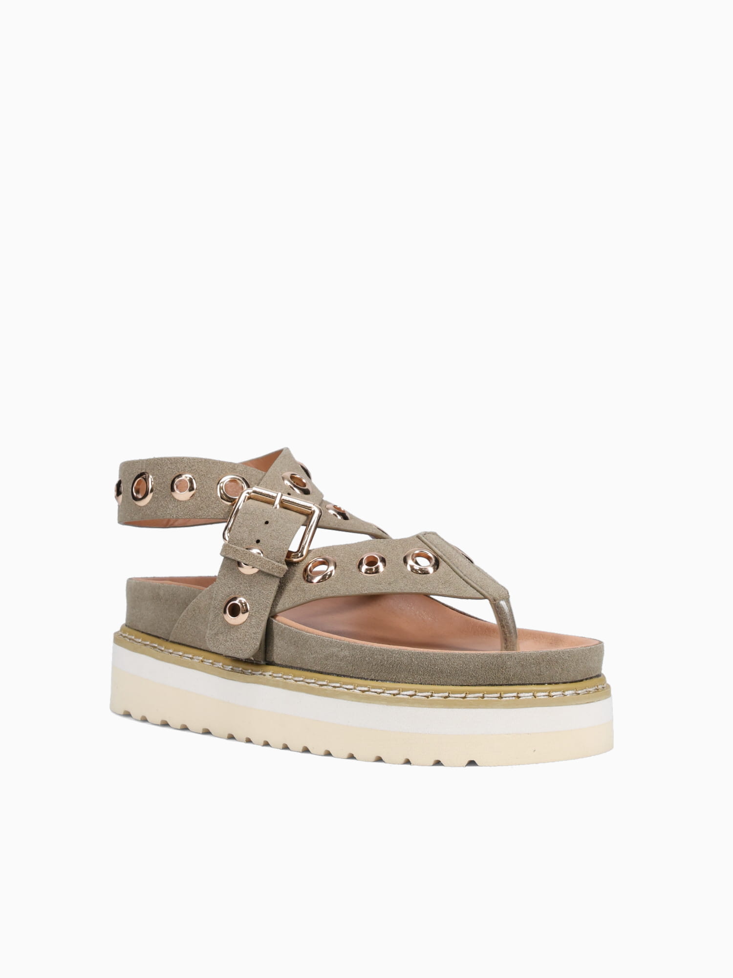 Rocha Dark Green Suede Green / 5 / M