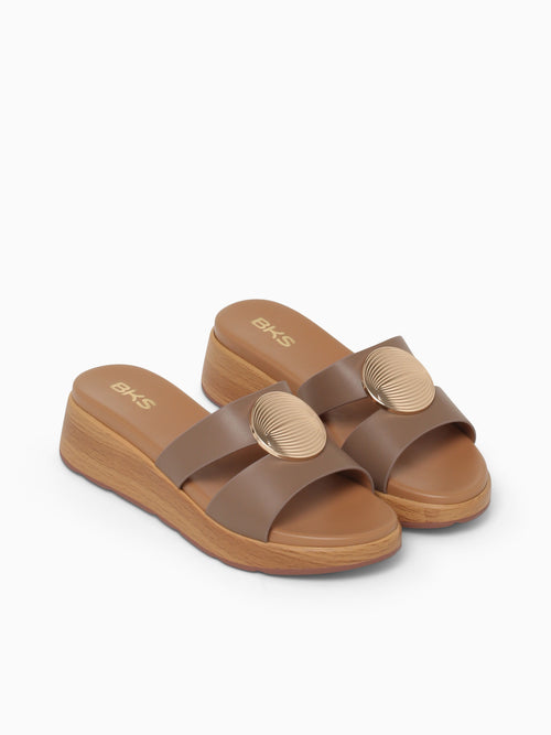 Romy Khaki Smooth Tan / 5 / M