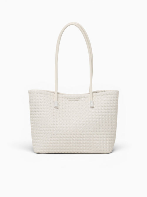 Solana Tote White White
