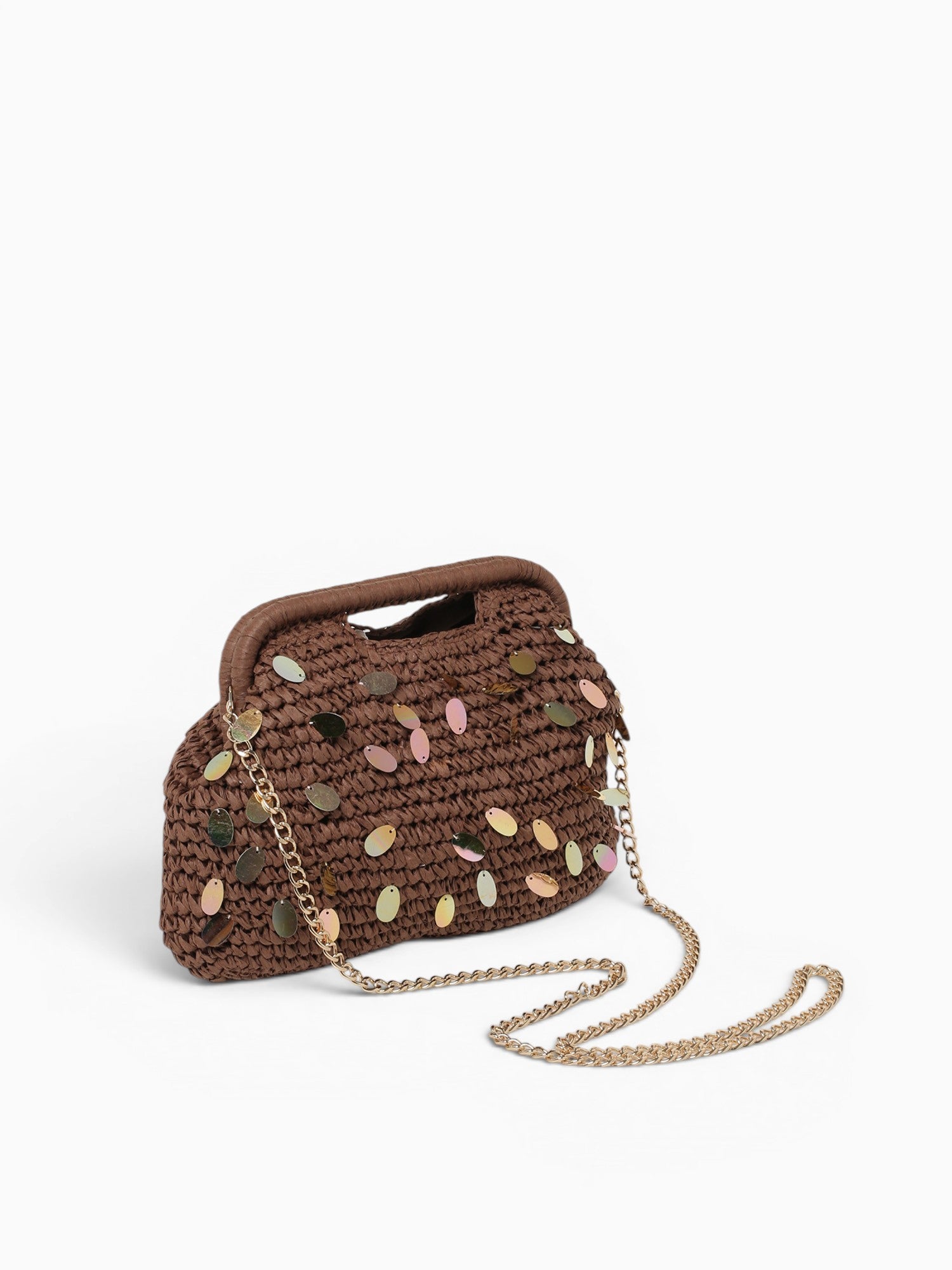 Party Top Handle Brown Brown