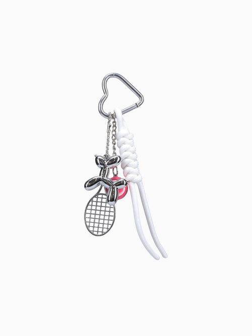 Tennis Bag Charm Silver Silver