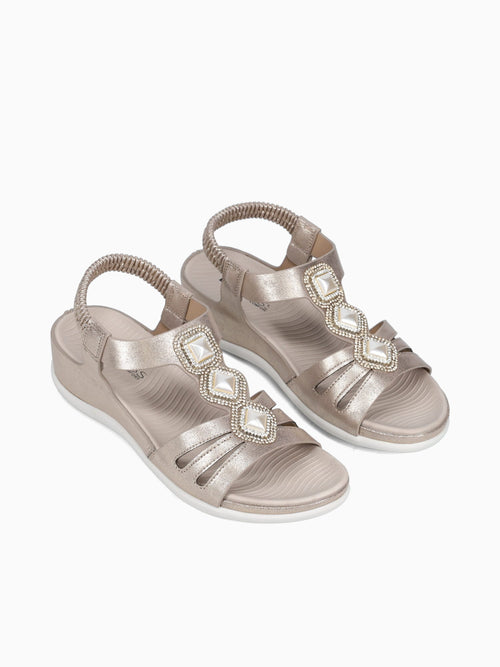 Alina Light Gold Metallic Gold / 5 / M