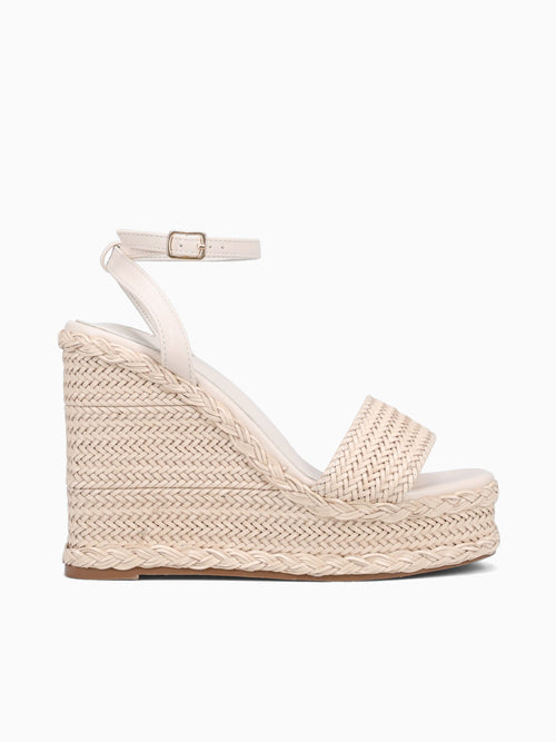 Katherine Off White Raffia Off White / 5 / M