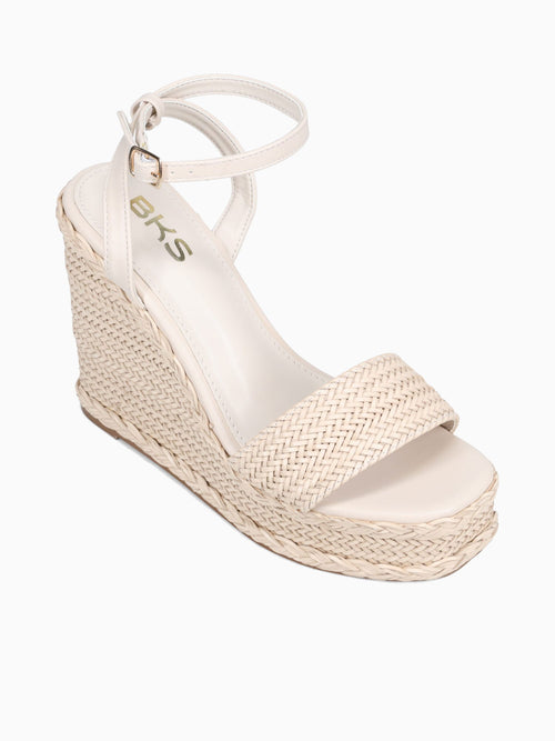 Katherine Off White Raffia Off White / 5 / M