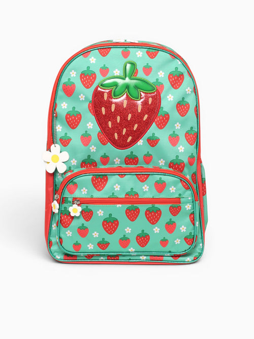 Strawberry Backpack Green Green