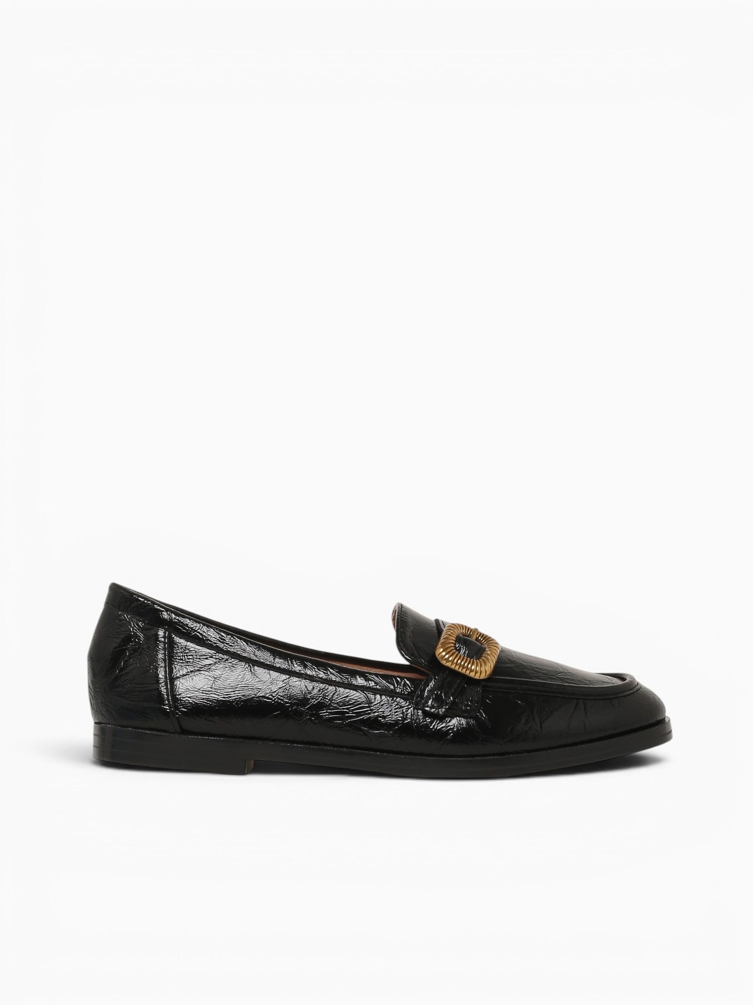 Gracie Black Patent Crinkle Black / 5 / M