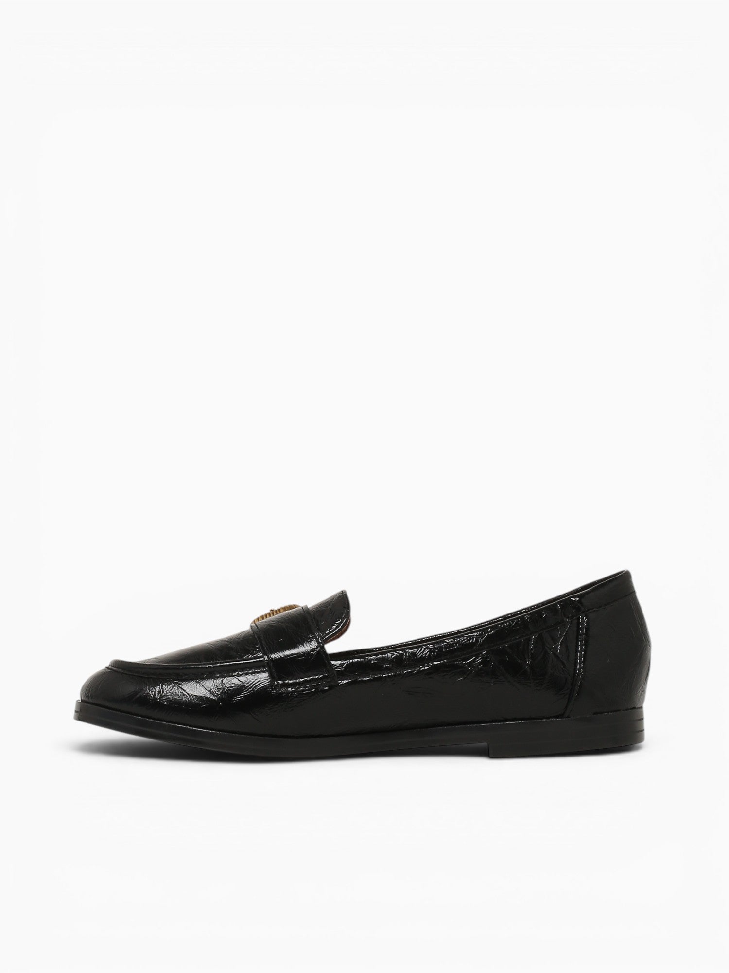 Gracie Black Patent Crinkle Black / 5 / M