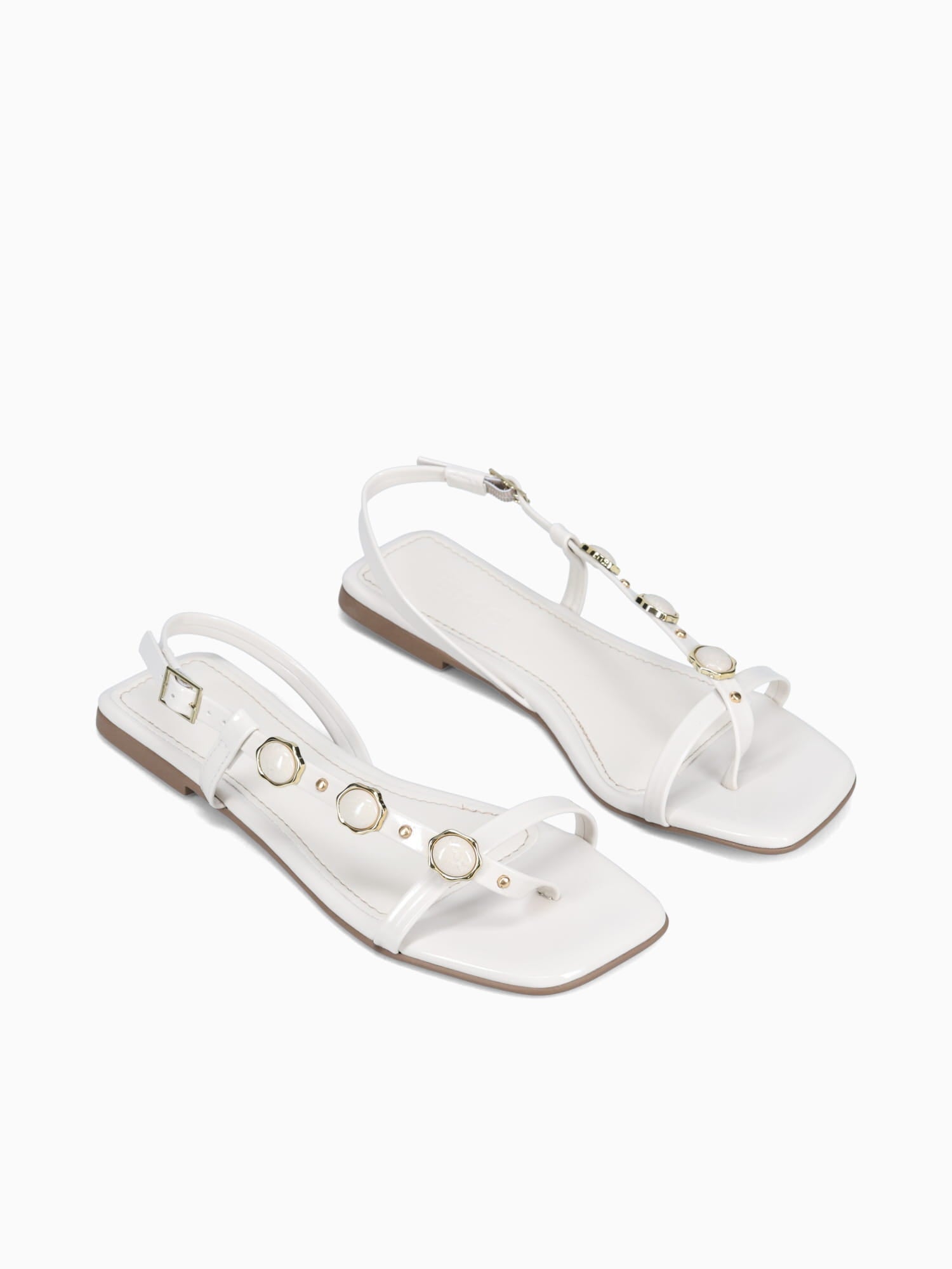 Pomelo Off White Verniz Off White / 5 / M