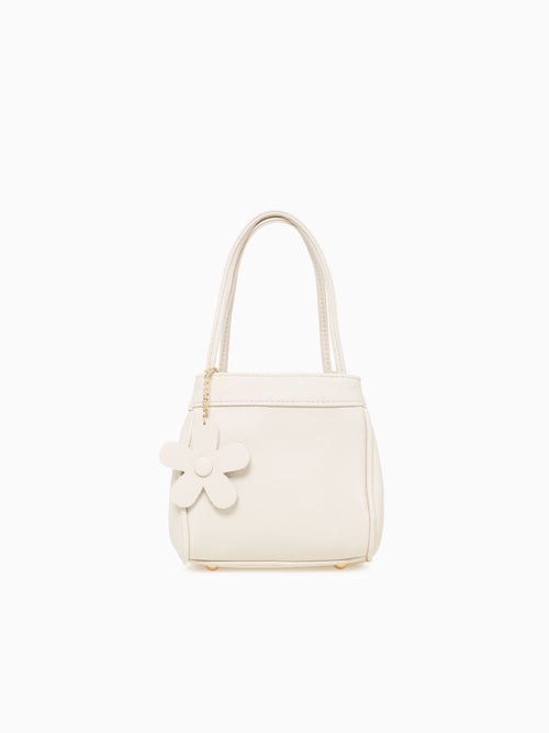 Flora Top Handle Lbl Off White