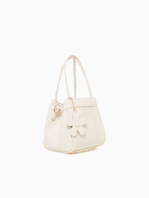 Flora Top Handle Lbl Off White