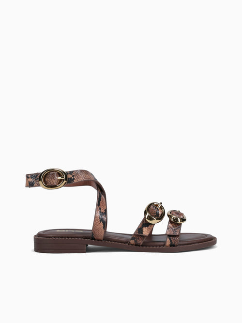 Sandria Brown Snake Brown / 5 / M