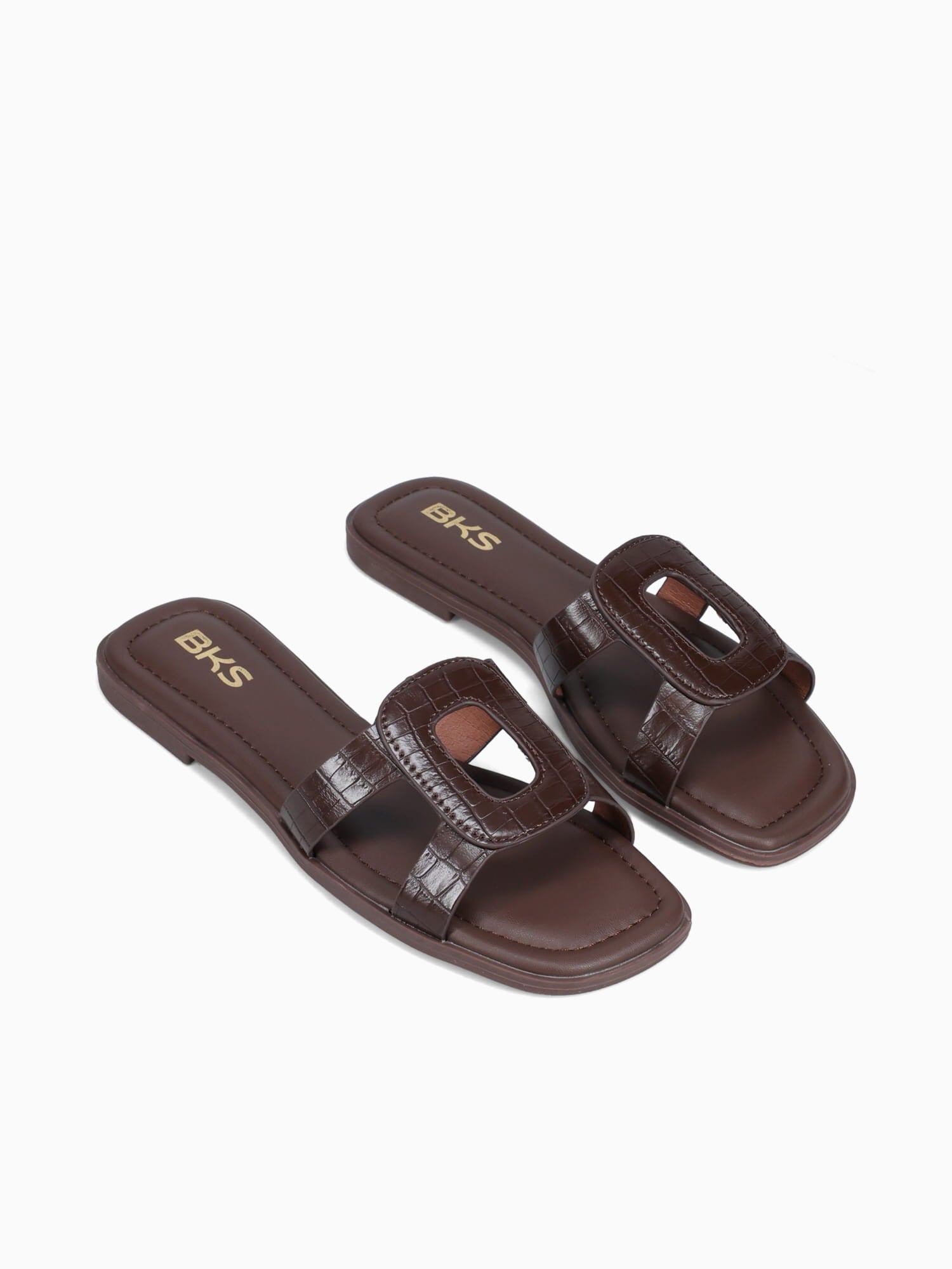 Imani Brown Croco Brown / 5 / M
