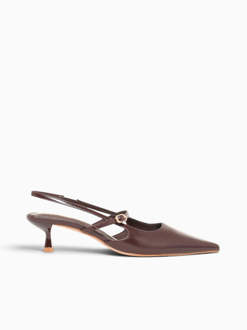 Mila Brown Patent Brown / 5 / M