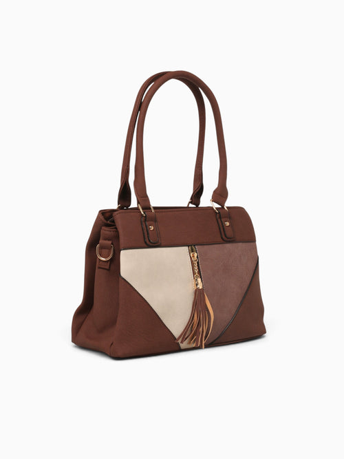 Chiara Top Handle Brown Multi Brown Multi