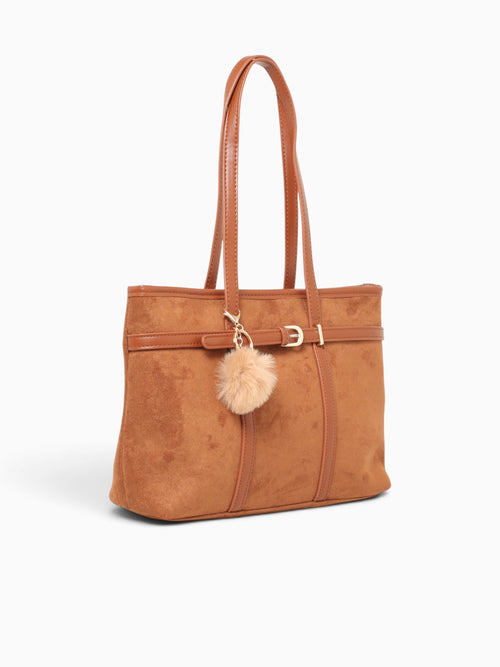 Belt Tote Tan Tan