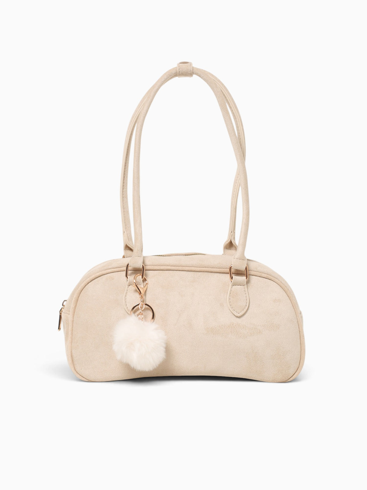 Bowler Shoulder Bag Beige Beige