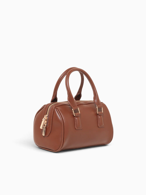 Delia Top Handle Brown Brown