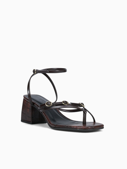 Cassie Marrom Croco Brown / 5 / M
