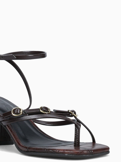 Cassie Marrom Croco Brown / 5 / M