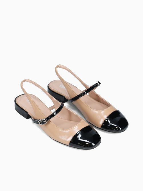 Grace Nude Black Patent Beige / 5 / M