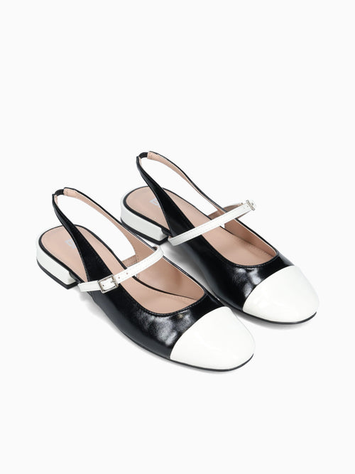 Grace White Black Patent White / 5 / M