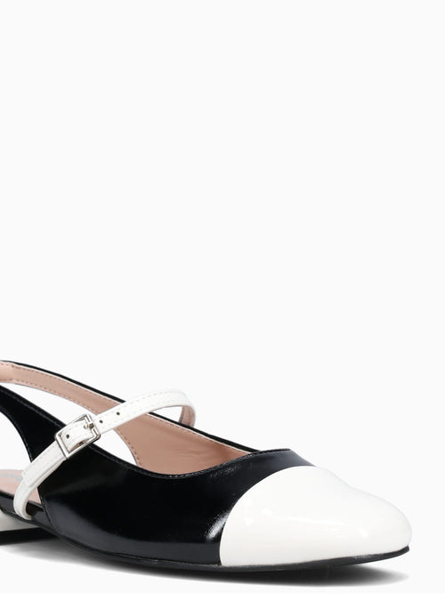 Grace White Black Patent White / 5 / M