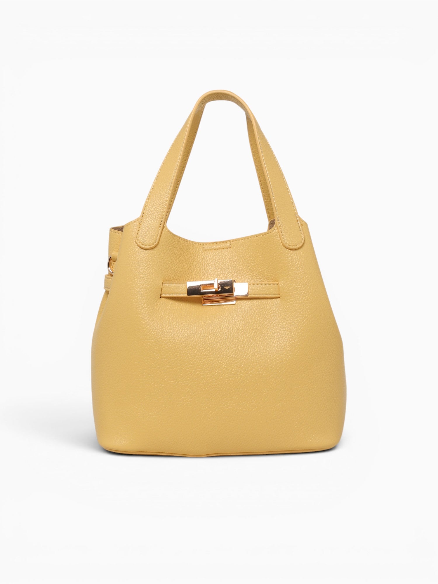 Amber Top Handle Bag Wt Light Yellow