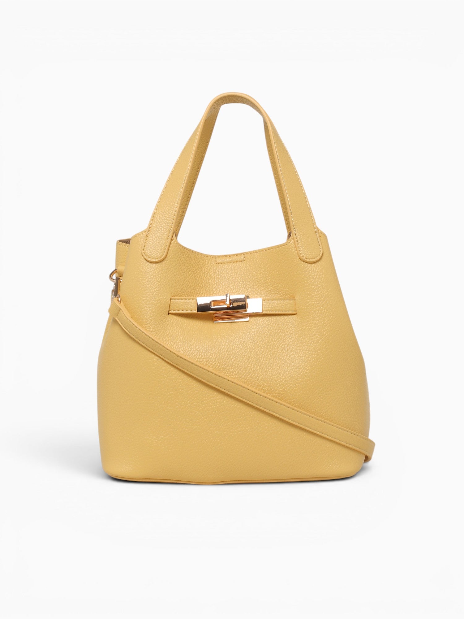 Amber Top Handle Bag Wt Light Yellow