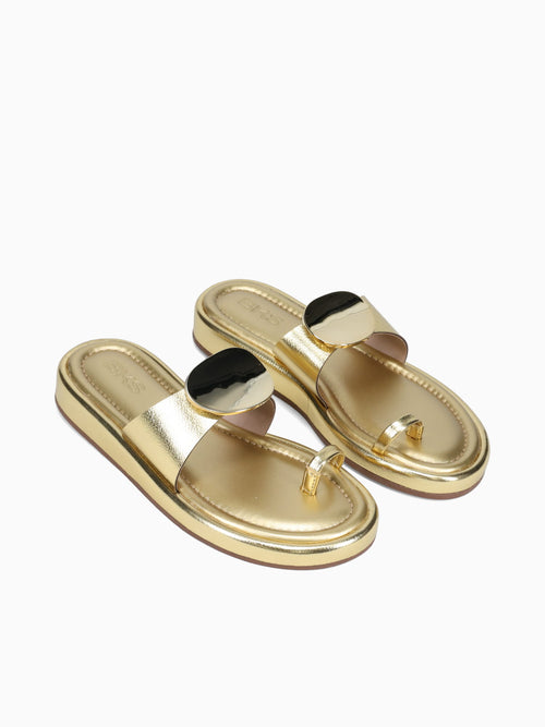 Shapira Gold Crinkle Gold / 5 / M
