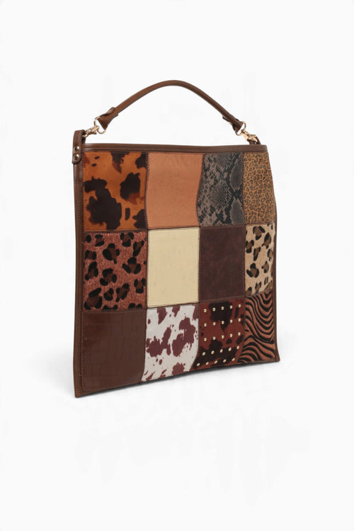 Faith Shoulder Bag Brown Multi Brown Multi