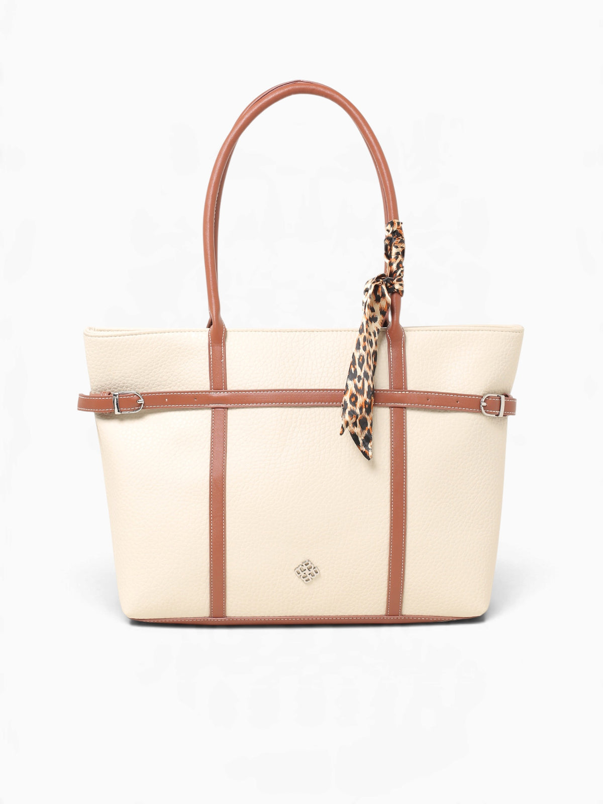 Jolene Tote Off White Tan Off White