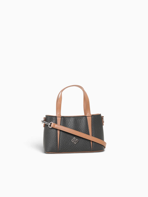 Jade Crossbody Black Tan Black