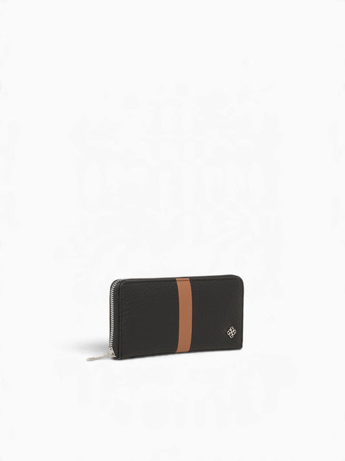 Joy Wallet Black Tan Black