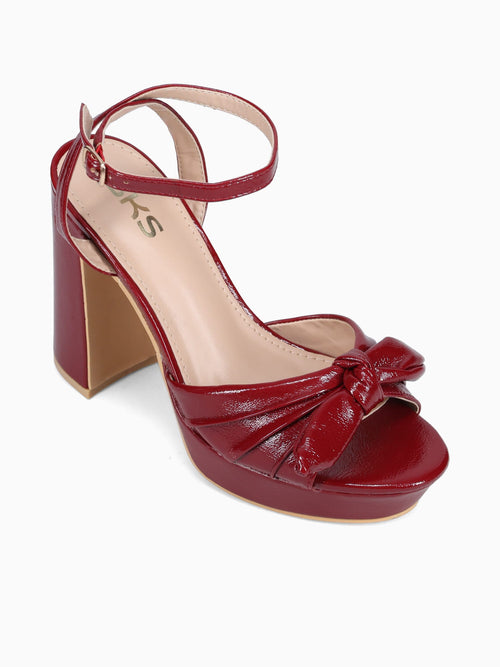 Amaya Burgundy Patent Wine / 5 / M
