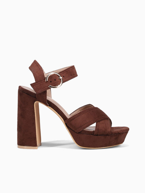 Chany Dark Brown Suede Dark Brown / 5 / M