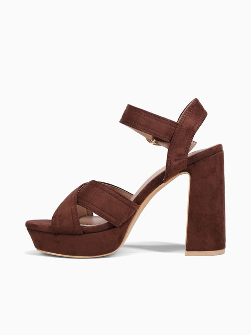 Chany Dark Brown Suede Dark Brown / 5 / M
