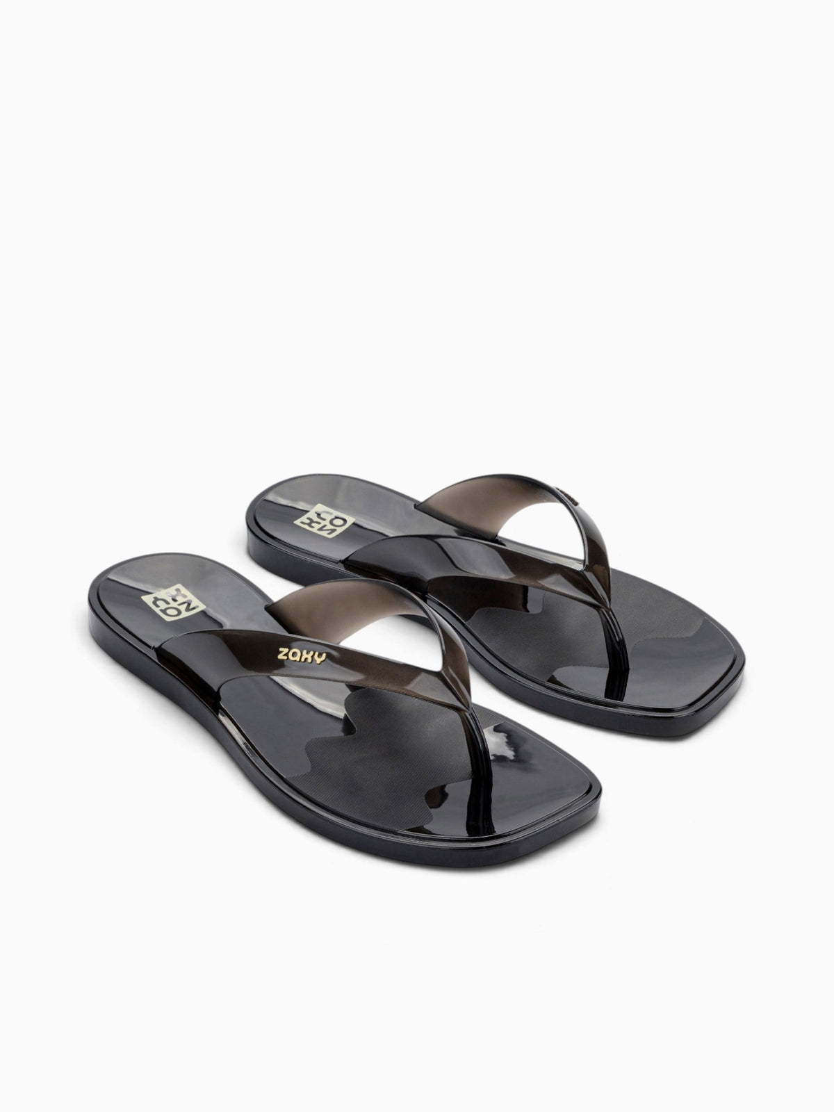 Jelly Thong Ad Clear Black Black / 5 / M