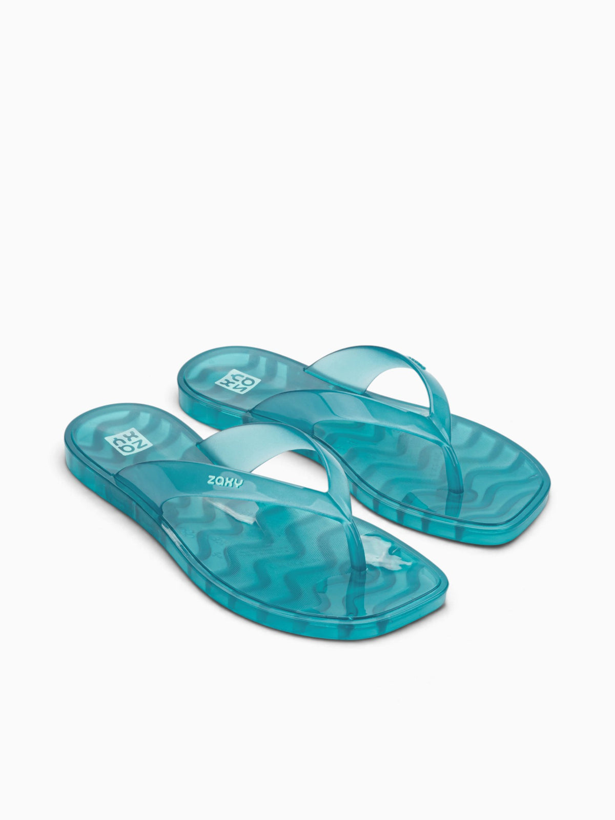 Jelly Thong Ad Blue Transparent Blue / 5 / M