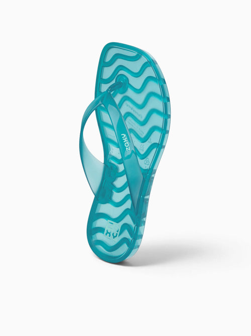 Jelly Thong Ad Blue Transparent Blue / 5 / M