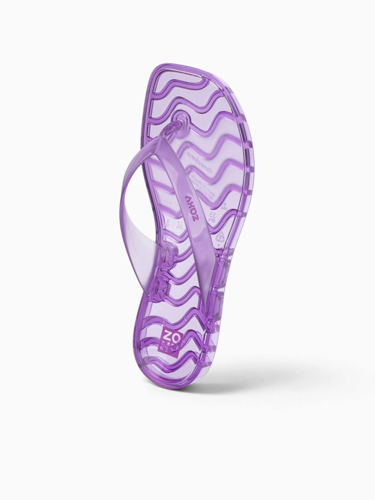 Jelly Thong Ad Lilac Transparent Purple / 5 / M
