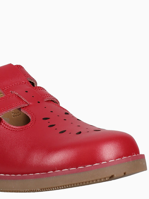 RULER 2 STRAPS FB2003B RED LEA Red / 5 / M