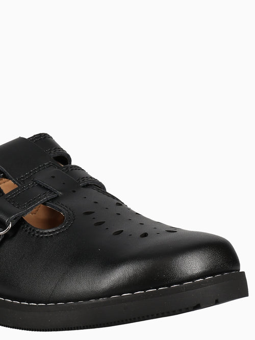 RULER 2 STRAPS FB2003B BLACK LEA Black / 5 / M