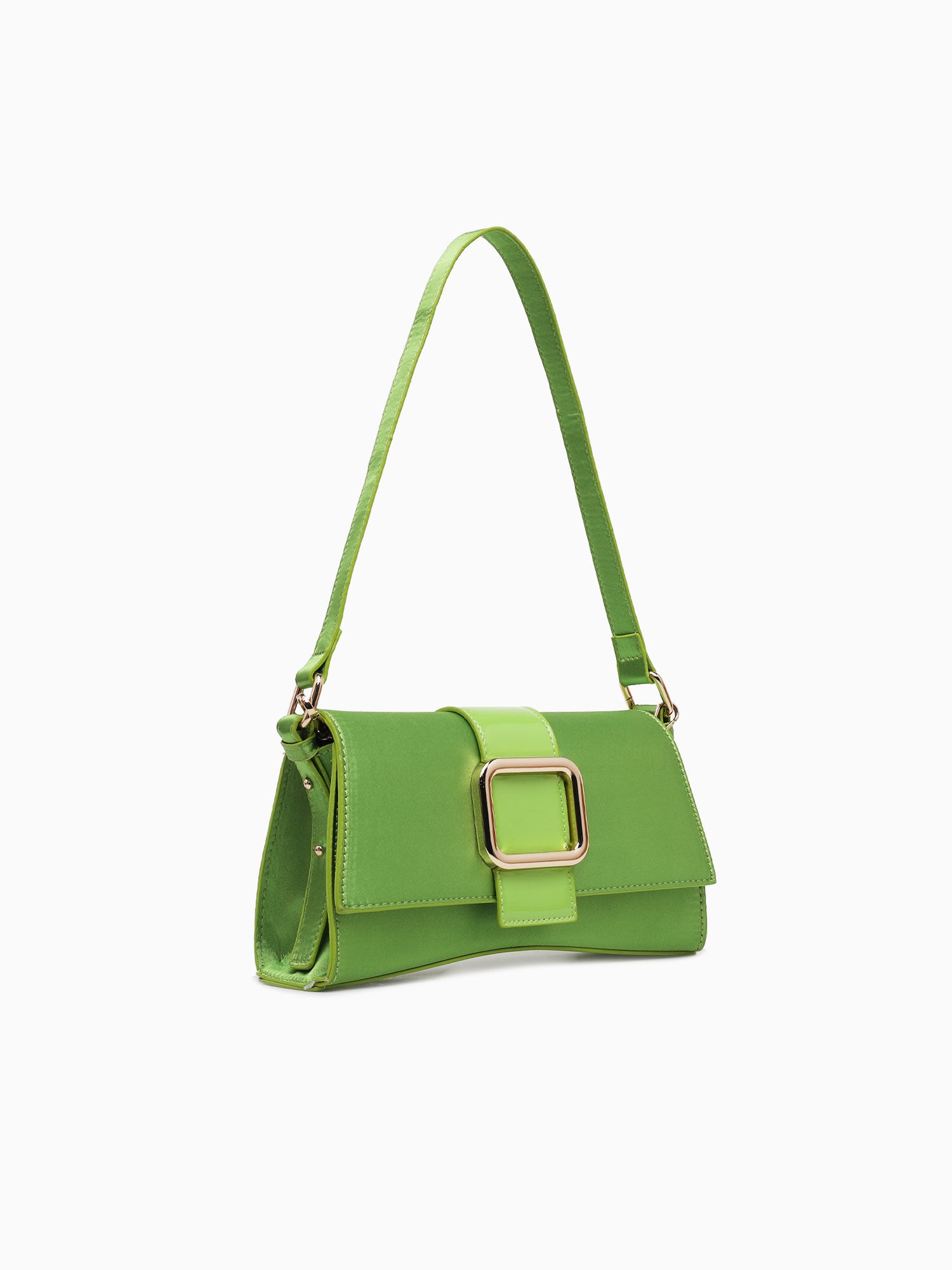 Buckle Shoulder Bag Green Green