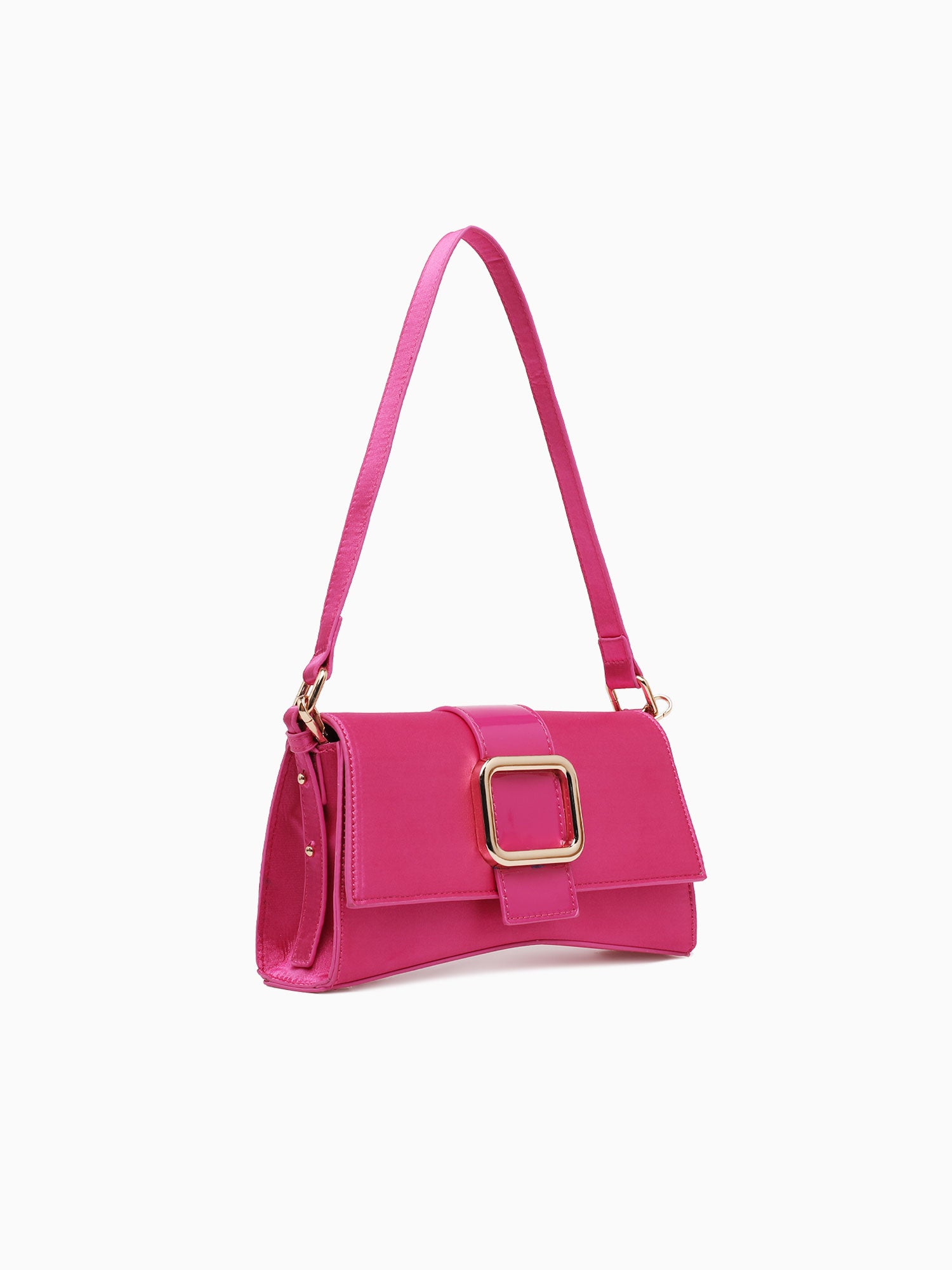 Buckle Shoulder Bag Pink Pink