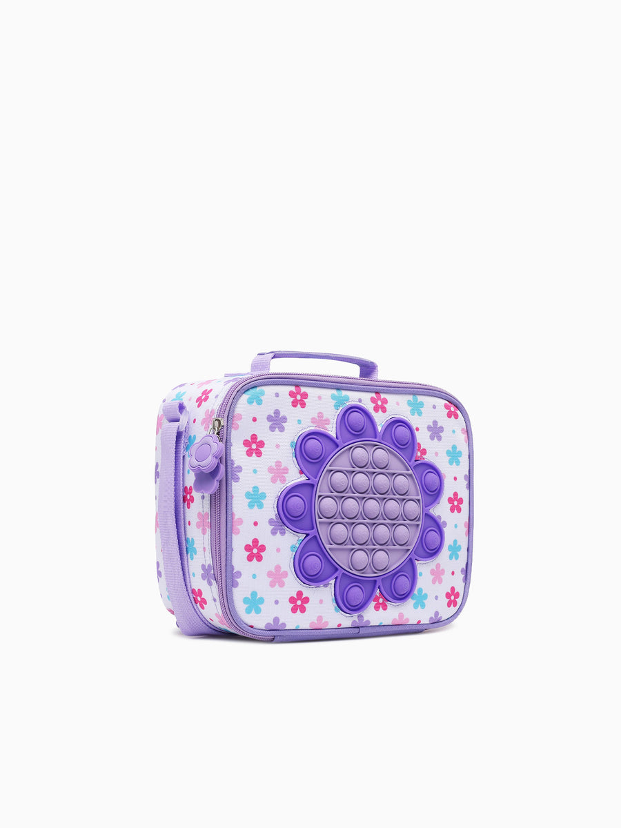 Flower Pop It Lunchbag Purple Purple