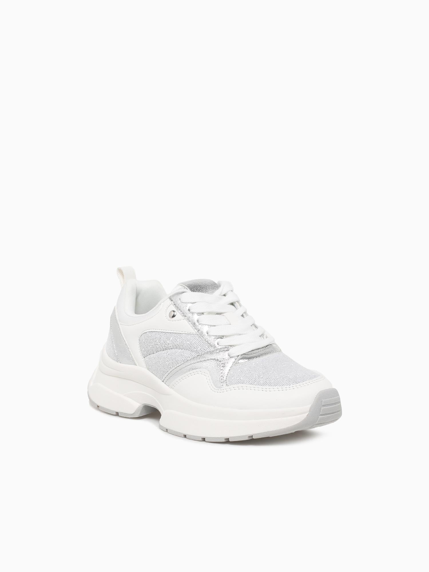 Arwen White Silver Txt– BKS Shoes