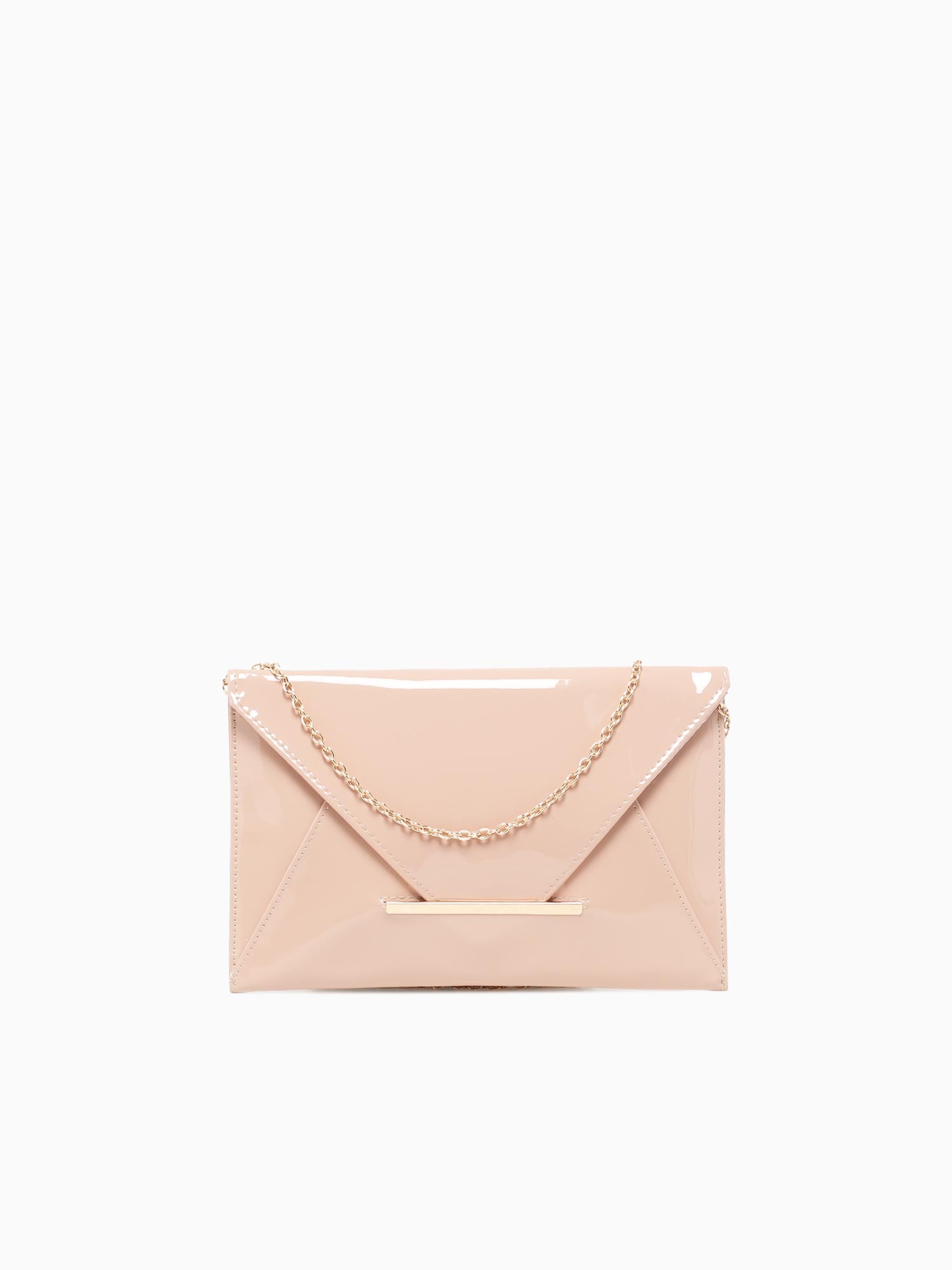 Brenda Clutch Nude Pat Beige